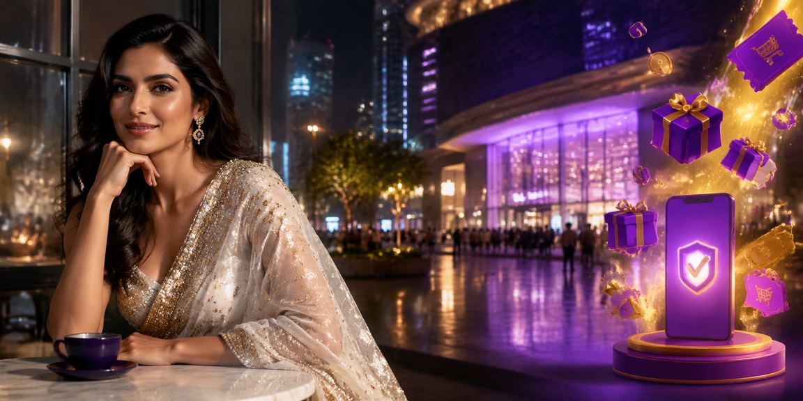 Mobile payments for online betting in traditional Indian saree setting